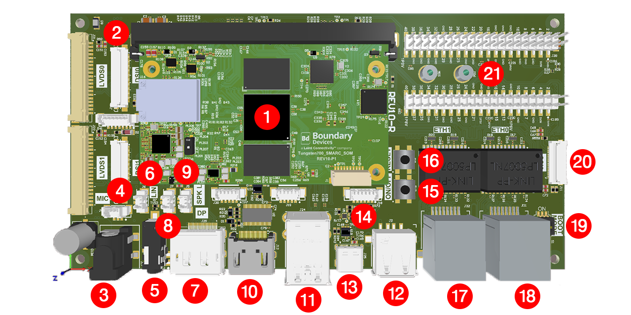 Tungsten Front Numbered